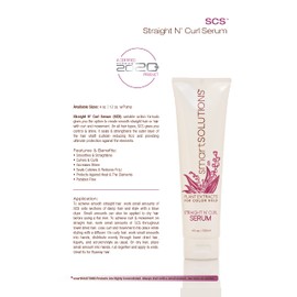 smartSOLUTIONS Straight N' Curl Serum 12 oz, | Smooths & Straightens | Curves & Curls | Paraben-Free | Plant-based