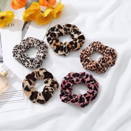 Ufgin 5 PCS Satin Scrunchies - Elastic Hair Ties, Ponytail Holders, and Silk Hair Accessories for Women and Girls (Mix Colors1)