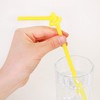Onwon 100 Pcs Extra Long Disposable Flexible Drinking Straws, 10.2
