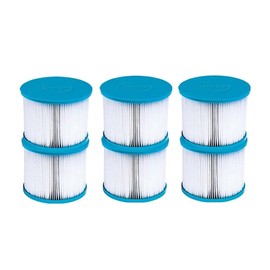CleverSpa 80mm x 100mm Hot Tub Spa Replacement Water Filter Cartridges (6 pack)