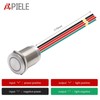 APIELE Stepless Touch Switch 19mm LED Dimmer Latching Switch DC