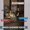 Aolemi Shower Faucet Set Rain Shower Head System Shower Trim