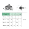 M METERXITY 12-Pack M3 Wire Rope Clips Simplex Single Bolt