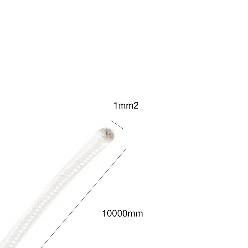 TOP-VIGOR 1mm2 500C High Temperature Wire, 10M/33ft 26AWG Nichrome Resistance