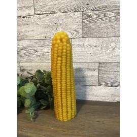 Pure Beeswax (bees wax)  - Corn Cob Candle - UNIQUE
