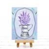 Hello Spring Floral Watering Can Sign or Door Hanger