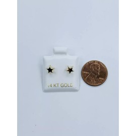 Unbranded 14k Gold Earrings Stars De Tornillo - Aretes De Estrella De Oro