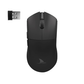Darmoshark M3 Pro Wireless Gaming Mouse,Tri-Mode 2.4G/USB-C/Bluetooth Mouse Up to 26KDPI,PAW3395 Optical Sensor Lightweight 55g,8 programmable Button 500MAh Battery Life,Computer Mouse for Laptop(B)