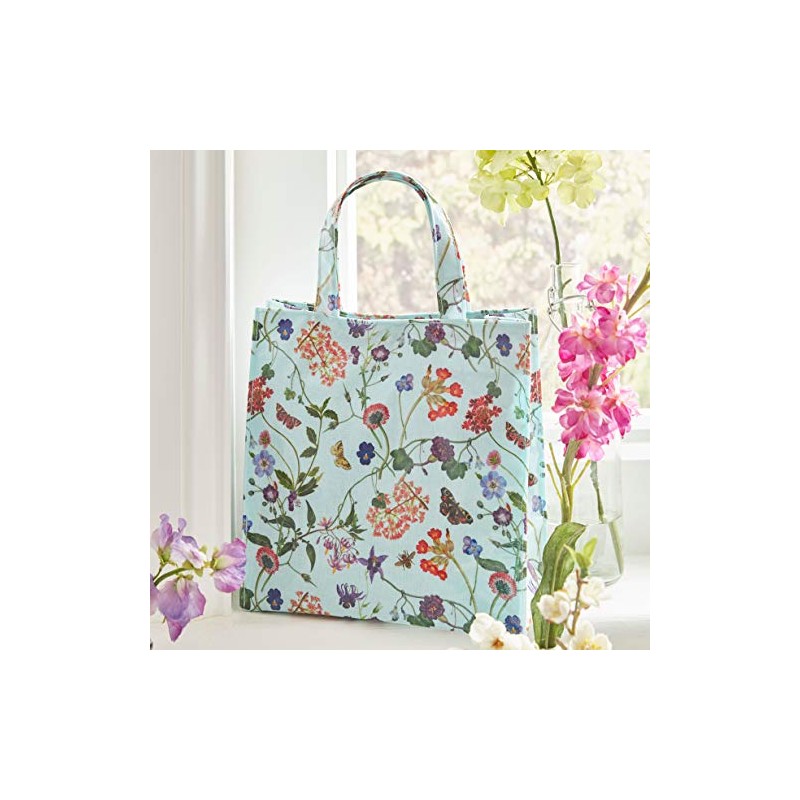 Ulster Weavers Reusable PVC Wipe Clean Shopping Bag Spring Flowers