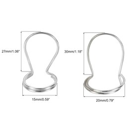 sourcing map 1 Set Finger Picks Stainless Steel Wide Small Size for Guitar Silver Tone