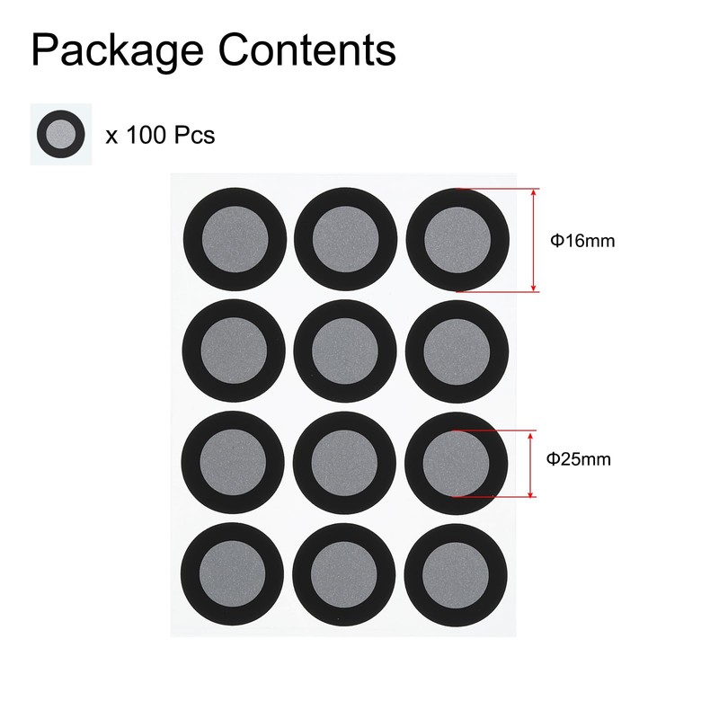 sourcing map 100 Pcs 3D Scanner Markers 16mm High Reflective