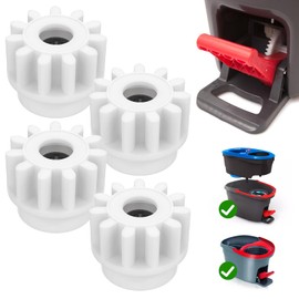 SDTC Tech 4 Pcs Easy Mop Pedal Broom Spin Replacement, One Way Clutch Bearing Repair, Spin Mop Bucket Gear Replacement, Mop Bucket Bearing Compatible with Oce DAR, Vi LIDA
