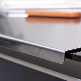 Cutting Board with Lip,304 Stainless Steel Cutting Board for Kitchen,L Shape Pastry Board,Kneading Board Cutting Mats,Stainless Steel Chopping Board Metal Cutting Board 40 * 30cm/15.7 * 11.8in