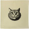 Azeeda 40cm x 40cm 'Grinning Cheshire Cat' Canvas Cushion Cover