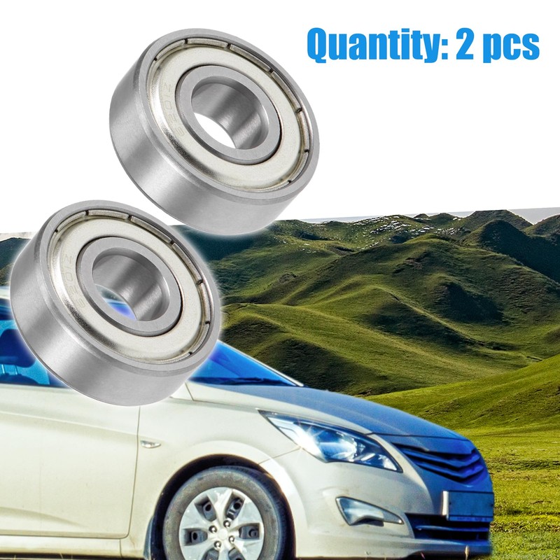 A ABSOPRO Ball Bearing Double Shielded 6201ZZ 12x32x10mm Chrome (Set