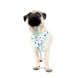 Now House for Pets by Jonathan Adler Terrazzo Reversible Harness, Medium | Stylish, Fashionable, and Functional Way to Keep Your Dog Looking Great | Cute and Adorable Dog Accessories for Pets