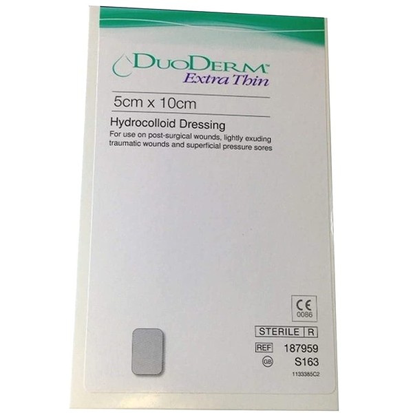 Duoderm Extra Thin 5cm x 10cm x3 Hydrocolloid Dressings Pressure Wounds