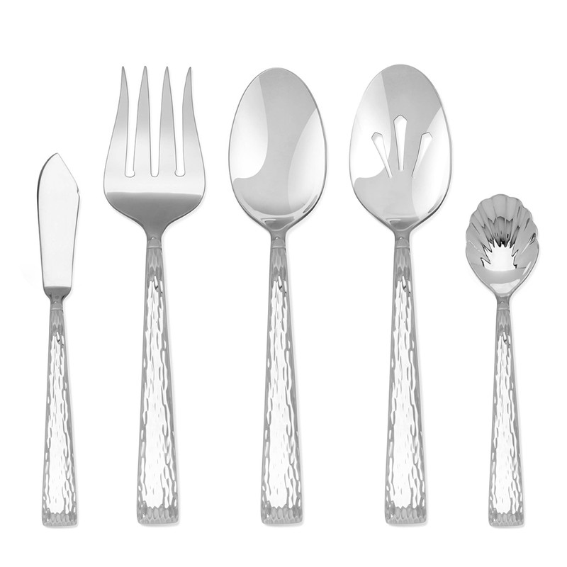 Hampton Forge 894116 Brocade Hammered 65Pc Set