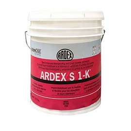 Ardex S 1-K, Single-Component, Flexible, Waterproofing and Crack Isolation, Premixed, Load-Bearing, Liquid Membrane, Compound for Interior Floors and Walls, Flooring Underlayment,1 Gal