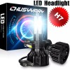 CHUSYYRAY H7 LED Motorcycle Headlight Bulb Kit 6000K White For