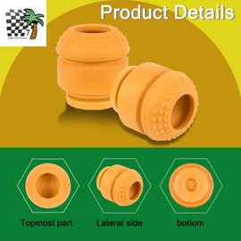 SMFVBTDWN7 Front Bump stop, Fits Frod F250 F350 4WD 2005-2024 Suspension Bumper (2pcs,yellow)