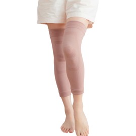 ENAI Compression Knee Supporters, Set of 2, For Women, Pain, Drying, Swelling, Moisturizing, Chills, Blackheads, Warming, Long, Thin, Anti-Slip