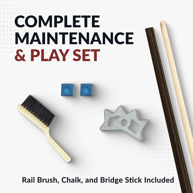 Hathaway Pool Table Accessories Kit - Pool Sticks Set of