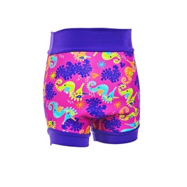 Zoggs Baby Reusable Neoprene Swim Nappy, Pink/Purple, 0-3 Months/2-4 kg