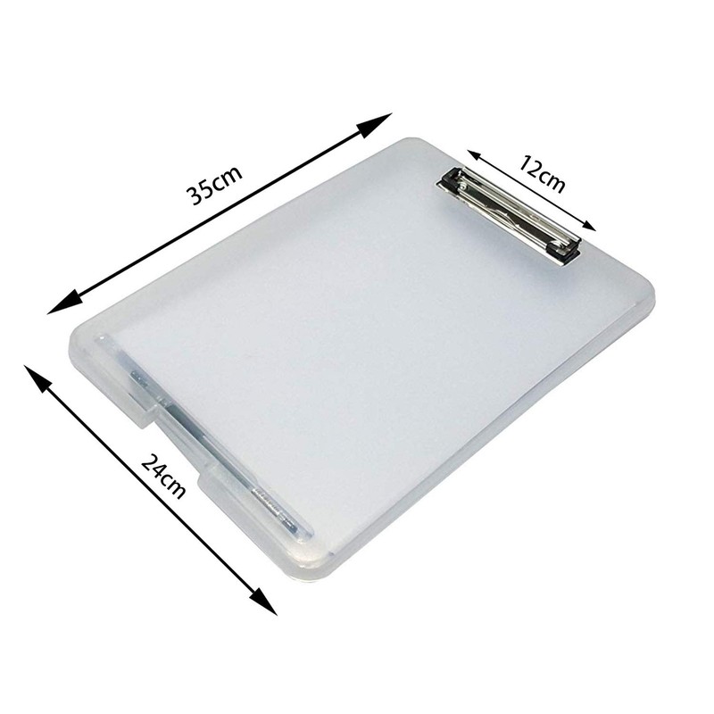 Panavage Clipboard Folder, A4 File Board, Binder, Conference Pad, Translucent