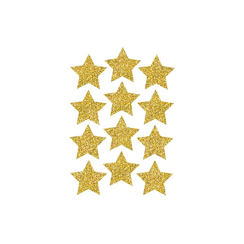Ashley Productions Sparkle Stars Die-Cut Magnets, Gold, 3", ASH30400