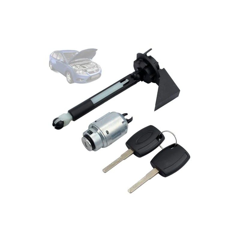Twowinds Bonnet Lock Pumper, Lock Cylinder and Key Compatible with