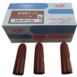 Hanaki Rubber Oil Resistant Finger Sack, Medium, Pack of 20