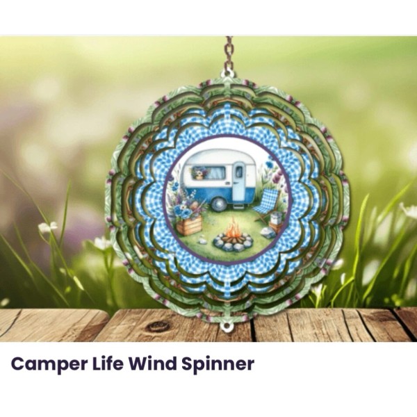 Unbranded Camper life wind spinner