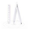 Jimjis Compass, For Drafting, School Supplies, Drawing Tool, Multi-functional Compass,
