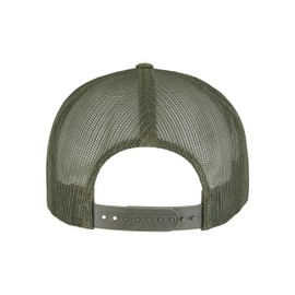 Flexfit Unisex Cap Classic Trucker Classic Trucker Cap for Men and Women One Size, Olive/White/Loden, Unit size