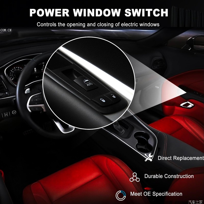 Window Switch for Dodge Challenger 2015-2022| Front Right Passenger Side