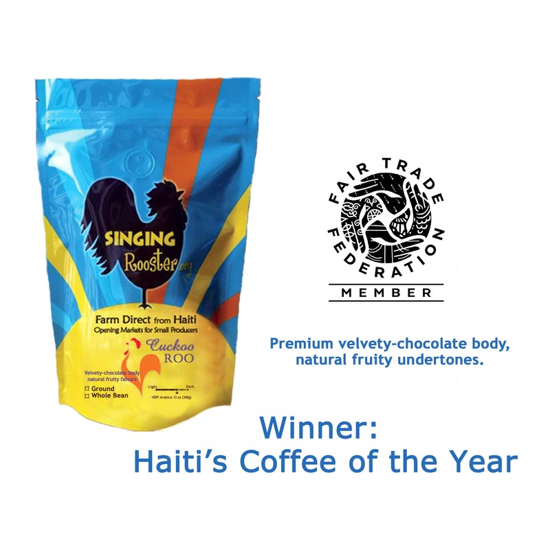 Haitian Coffee (Cuckoo-Roo Whole Bean, 2-pack)