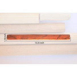 French Wood Baking and Pastry Rolling Pin – 15.35" Long x 1.18" Diameter for Pizza, Pie, Cookie Dough, and Much More