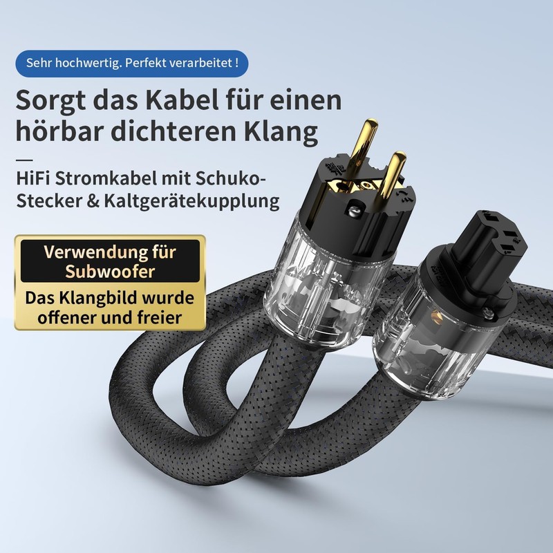 Tertullus HiFi High End Power Cable C15 Power Cable HiFi