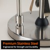 Leadfun Paper Towel Holder Countertop, Stainless Steel, One-Handed Tear, Weighted