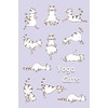  Sketch Journal: Yoga Cats (Purple) 6x9 - Pages are