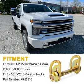 PSLER Kryptonite Cam Bolts Kit KR86376 - Fits for 2011-2022 GMC Silverado 2500HD Control Arm & Sierra 2500HD 3500HD Truck Models, 2015-2018 Canyon Trucks