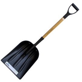 Forest Hill Manufacturing General Purpose Poly Gardener Scoop Shovel (Black Poly, 48-Inch)