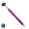 Osung 2MHS2 Dental Mirror, Softgrip Handle, Simple Stem, Purple