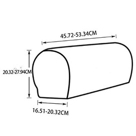 Sofa Armrest Protectors for Armchairs, Sofas, Non-Slip Armchair, 2PCS/Set Fleece Premium Armrest Covers Stretchy Chair Sofa Couch Arm Protector Stretch Fit (Grey)