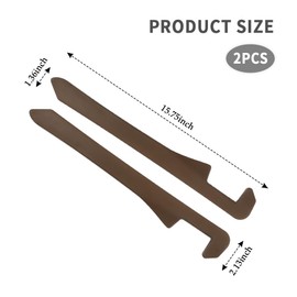 KIFIDAN 2PCS Car Seat Gap Filler,Flexible in between Car Seat Catcher for Tightly Filling Seats Gaps,Universal Cars Console Catcher Interior Cars Accessories for Women & Men (Brown)
