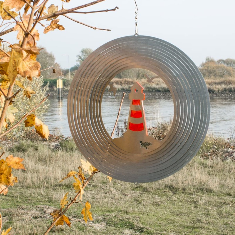 Stainless Steel Lighthouse Wind Chime – Sun Dancer Mix 300