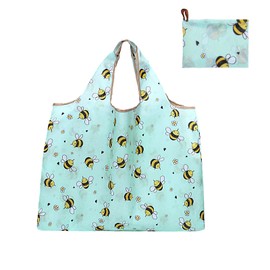 Formemory Eco Bag, Shopping Bag, Eco Bag, Foldable, Convenience Store, Registry, Eco Bag, Stylish, Shopping Bag, Handbag, Shoulder Bag, Large Capacity, Durable, Storage, Compact, Washed, bee
