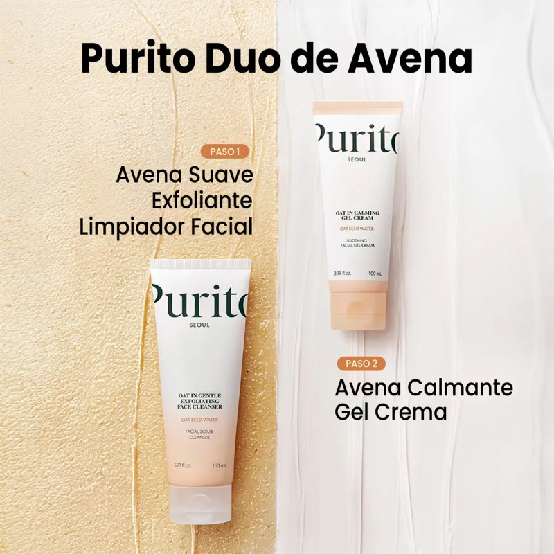 Crema Gel Avena Purito 100ml Piel Sensible Hidratante Sensible Día/noche