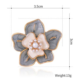 FAIRYGATE Pearl Brooch Flower Women's Brooches Pin Elegant Coat T-shirt Dress Clothing Accessories Jewelry Gift, B2706